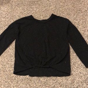 Girls black with speckles shirt